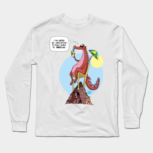 Under No Obligation Long Sleeve T-Shirt by Slack Wyrm